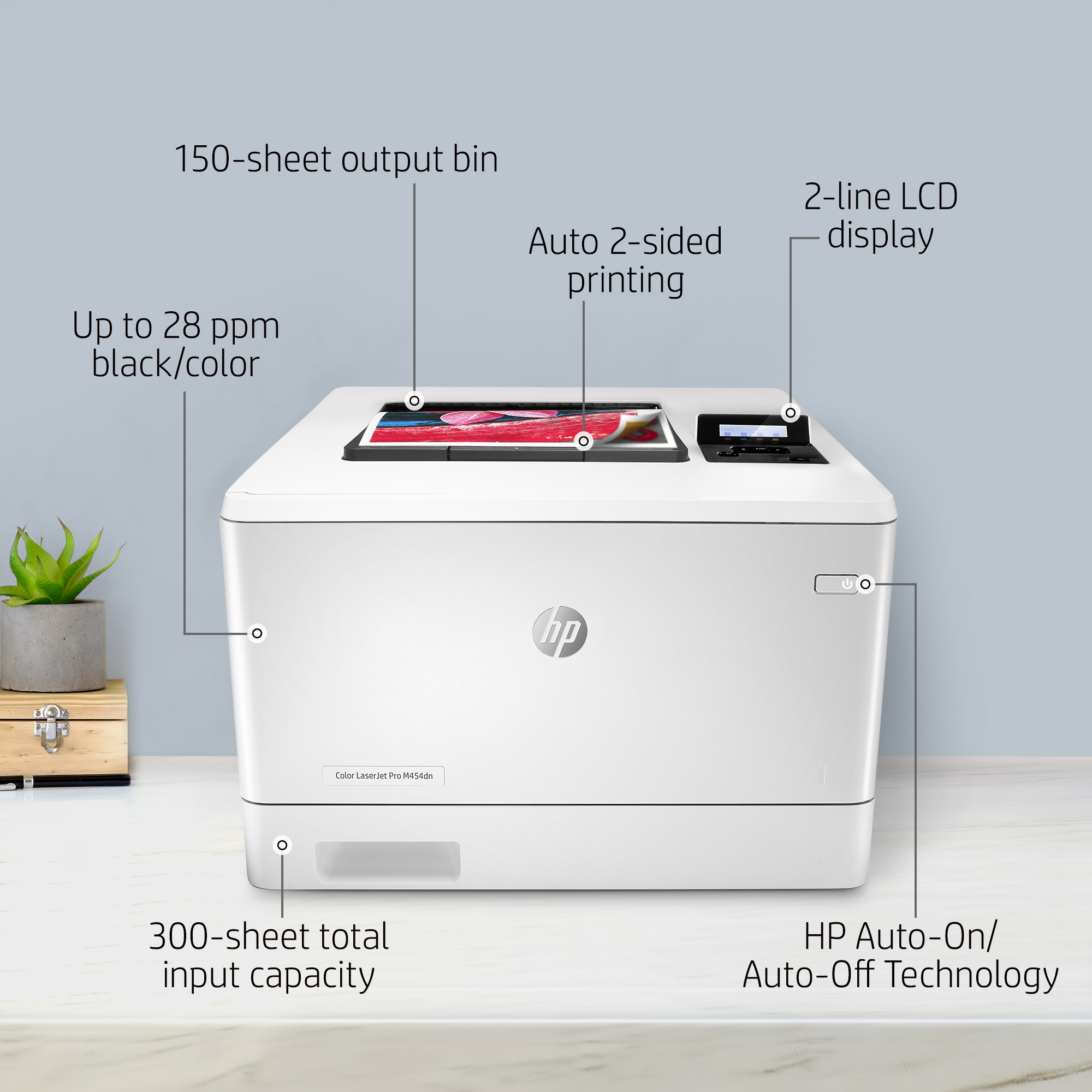 HP Color LaserJet Pro M454dn  