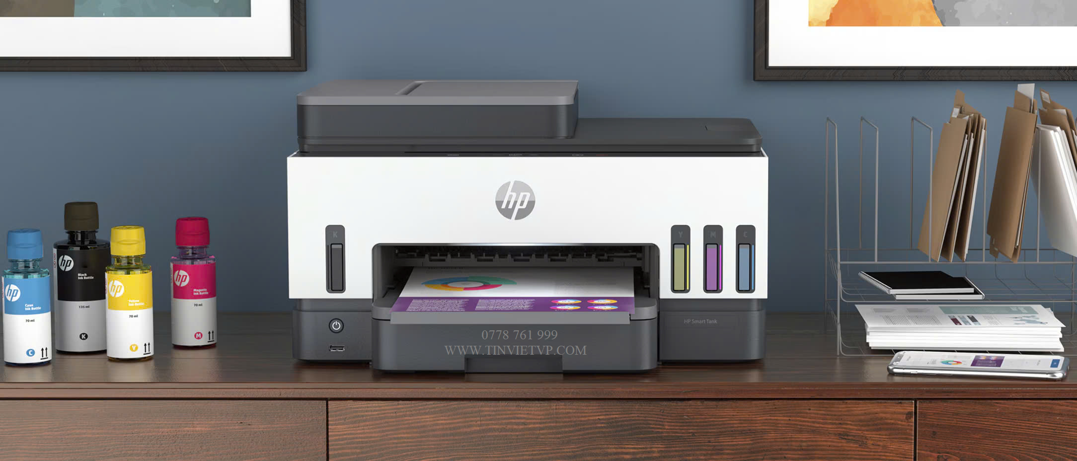 Máy in HP Smart Tank 750 All-in-One (6UU47A)