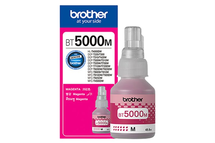 Mực in Brother BT5000M, Magenta Ink bottle (BT5000M)_Màu Đỏ