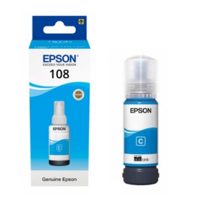 Mực in Epson 108 EcoTank Cyan Ink Bottle (C13T09C24A)
