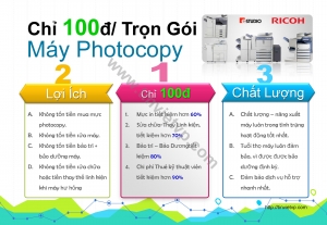 Trọn gói Máy Photocopy  giá chỉ từ 100đ