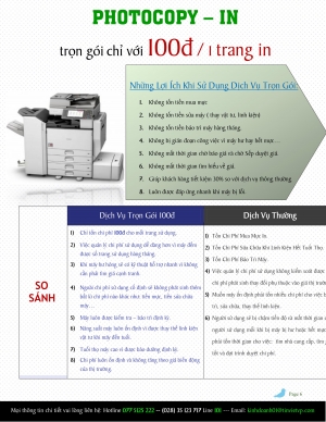 Trọn gói Photocopy = 100đ 